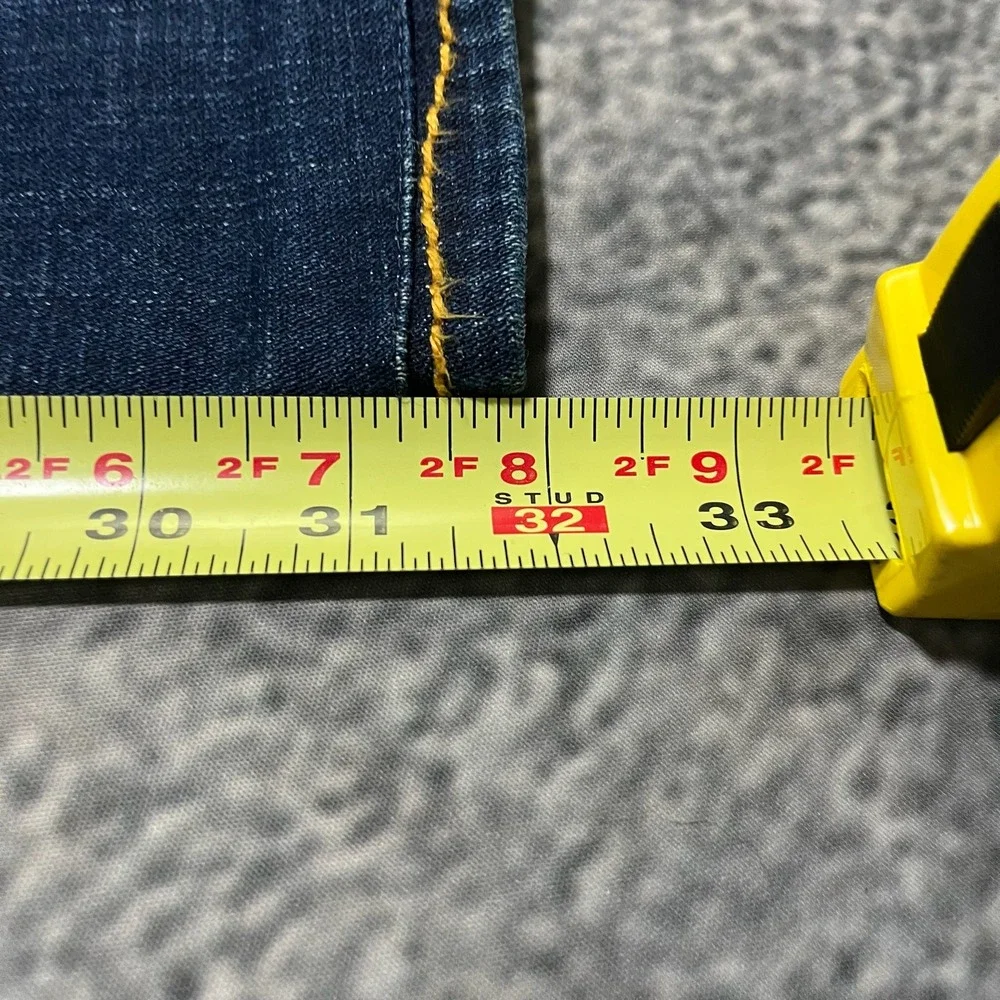True Religion Johnny Big T Jeans 30x32 Blue Low Rise Straight Y2K Hip-Hop Grunge